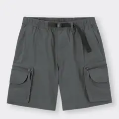 【美品】ハーフパンツ ナイロンカーゴショーツ グレー