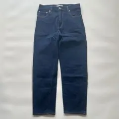 【美品】ジョンブル　テーパードデニムパンツ　ストレッチ　Mのサムネイル