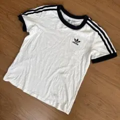 アディダス テリー トレフォイルロゴ 3ストライプTシャツ Mのサムネイル