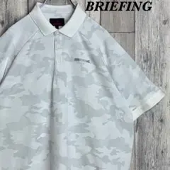 BRIEFINGメンズ ポロシャツ ホワイト 大理石柄 XL - メルカリ