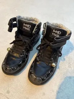 MAD FOOT ドラえもん ハイカットスニーカー ブラック　25.5のサムネイル