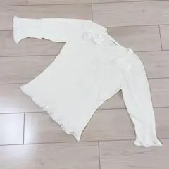 courreges ホワイト 五分袖 トップス