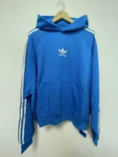 【未使用新品】正規品 balenciaga × adidas パーカー ブルー