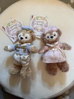 ディズニー　ダッフィー シェリーメイ　ぬいぐるみバッジ　スターリードリームス