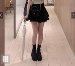 インパン裏地付きフレアミニスカート[gm772]