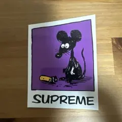 SUPREME MOUSE PURPLE STICKER