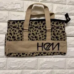 HeM バッグ　トートバッグ　スクールバッグ　ヒョウ柄　レオパード　ひょう柄