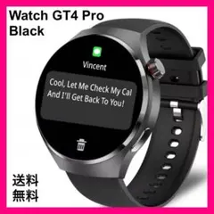 新品　Watch4 Pro　スマートウォッチ　シリコンベルト　ブラック