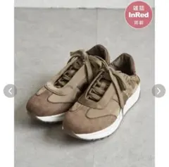 イッカ（ikka）/【雑誌InRed11月号掲載】サテンスエードコンビスニーカー