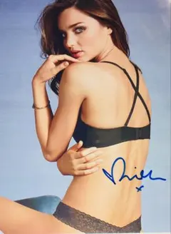スーパーモデル ミランダ・カー 直筆サイン入りフォト Miranda Kerr 