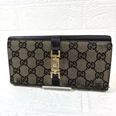 GUCCI GGキャンバス 長財布 二つ折り - メルカリ