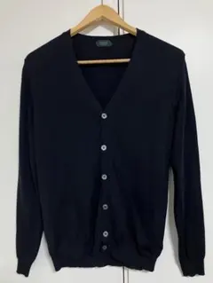 ZANONE（ザノーネ）のウールカーディガン　ネイビー　紺　送料無料　48サイズ