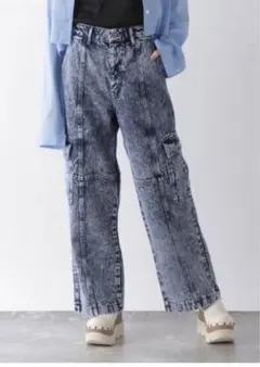 ☆JEANASIS☆ ケミカルデニムフラップポケットパンツ