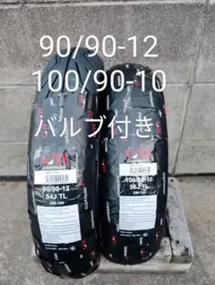 スペーシー100 リード110/125 前後タイヤセット 直/Lバルブ各1本付 