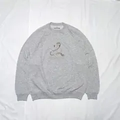 【VALENTINO】90sイタリア製マリンロゴ・ラグランスウェット　グレー