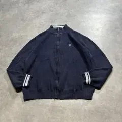 FRED PERRY フレッドペリー 香港製 コットン100% ジップニット Lのサムネイル