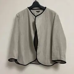 R&D.M.Co. ノーカラージャケット S ベージュ