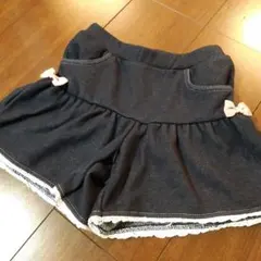 エニィファム　キュロットスカート　デニム風　裏起毛　110cm　キッズ　女の子