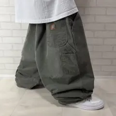 超極太00s carhartt バギーカーゴパンツ ライトオンスダック地 Y2K