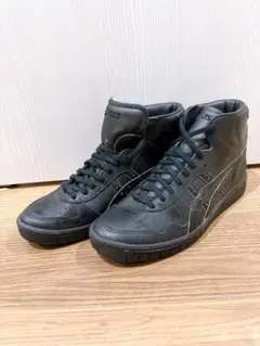 asics ジャパンL 限定カラー ハイカット バスケットシューズ BK/GD
