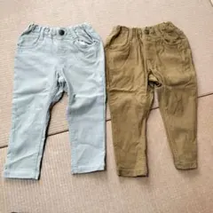 【BREEZE】90cm 長ズボン(グレー・ブラウン)