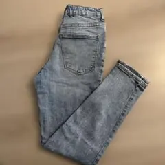 スリムフィット ライトブルー スキニーパンツ 140