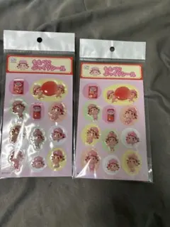 不二家 ももぺこ ぷっくりシール 2枚セットのサムネイル