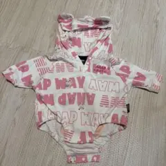 ANAP KIDS ロンパース フード付き クマ柄のサムネイル