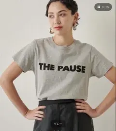 ウィムガゼット　THE PAUSE ロゴTシャツ グレー 半袖のサムネイル