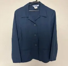 50s-60s USA製　開襟シャツ　カスリ　ヴィンテージ　オープンカラー