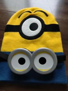 ミニオン ニット帽とゴーグルセット