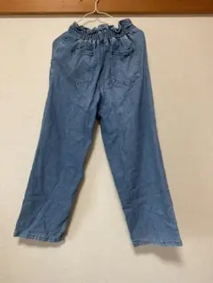 ライトブルーデニムパンツ ウエストゴム