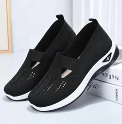 レディス　スリッポン　ブラック　23.5cm