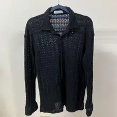 テクスチャーニットシャツ