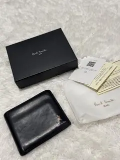 未使用 ポールスミス ラウンド ウォレット 財布 キャメル BPU024