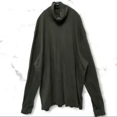エディーバウアー タートルネック カットソー ロンT コットン XL 緑