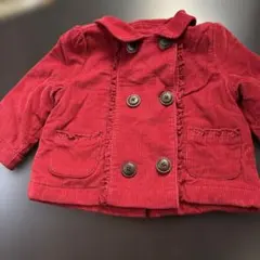 赤いコーデュロイジャケット6〜12ヶ月