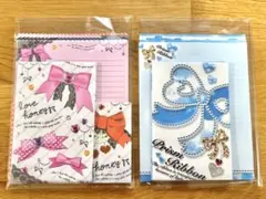 【平成レトロ】 レターセット リボン メモ帳 文房具