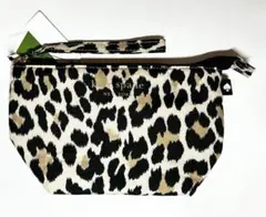kate spade new york ケイトスペード ポーチ レオパード