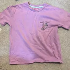 Disney ミニーマウス Tシャツ 140 紫　ピンク