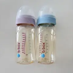 bbox 哺乳瓶 240ml 2本セット ピオニー，ララバイブルー