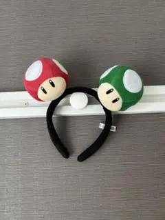 マリオ キノコ カチューシャ 赤・緑