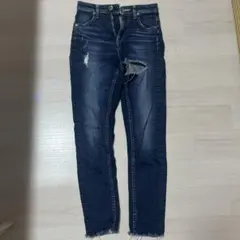 GYDA ダメージ加工 スキニーデニム