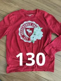 Abercrombie and Fitch 赤 Tシャツ 長袖のサムネイル