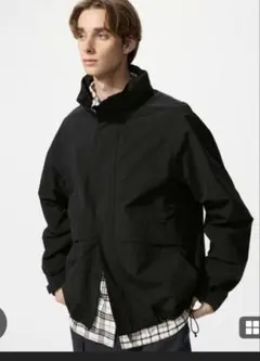 ユニクロウィンドスタンドブルゾン