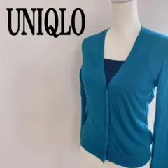 UNIQLO ユニクロ ニットカーディガン 透け感 薄手 替えボタン シンプル