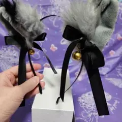 猫耳風カチューシャ 鈴付き