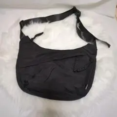 ショルダーボディバッグ（ブラック）メンズレディースオックスフォード布