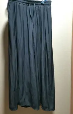 試着のみ ダークグレー ワイドパンツ Mサイズ レディース イージーパンツ