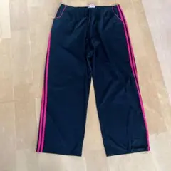 フェームフォーフィフティーン トラックパンツ ワイド 【3L】 黒桃のサムネイル